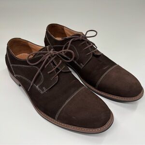Florsheim Brown Suede Cap Toe Mens Oxford Size 10 M